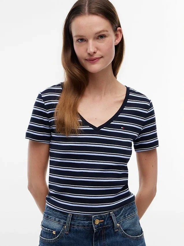 Striped V-Neck Favorite T-Shirt Striped V-Neck Favorite T-Shirt