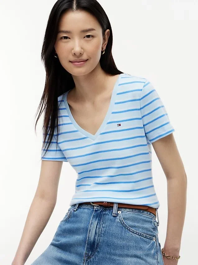 Striped V-Neck Favorite T-Shirt Striped V-Neck Favorite T-Shirt