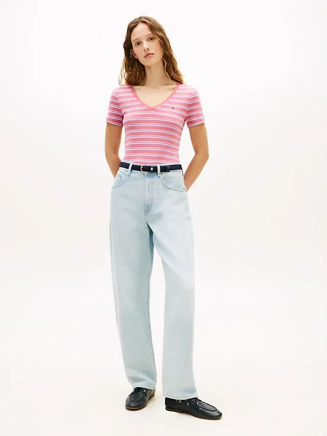 Striped V-Neck Favorite T-Shirt Striped V-Neck Favorite T-Shirt