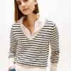 Striped V-Neck Sweater