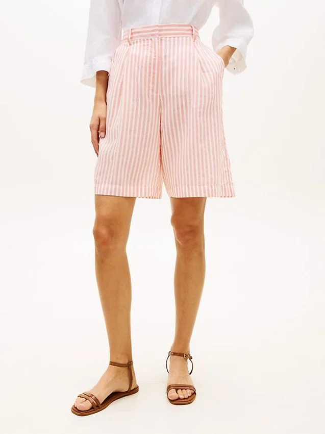 Striped Voile Bermuda Short Striped Voile Bermuda Short