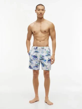 Surf Print 7″ Swim Trunk