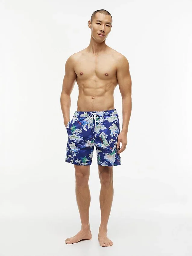 Surf Print 7″ Swim Trunk Surf Print 7″ Swim Trunk