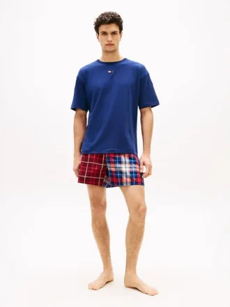 T-Shirt & Woven Short Sleep Set T-Shirt & Woven Short Sleep Set