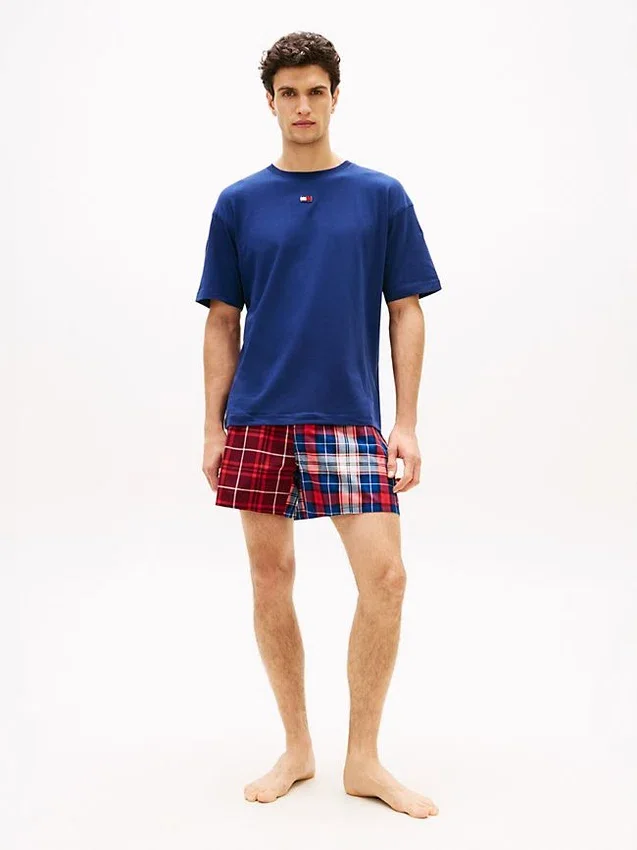 T-Shirt & Woven Short Sleep Set T-Shirt & Woven Short Sleep Set