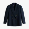 Textured Cotton-Wool Blend Blazer