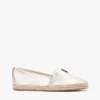 TH Monogram Metallic Leather Espadrille TH Monogram Metallic Leather Espadrille