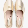 TH Monogram Metallic Leather Espadrille TH Monogram Metallic Leather Espadrille