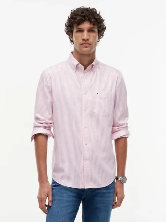 TH Performance Striped Oxford Shirt
