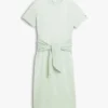 Tie-Front Slub Cotton Midi T-Shirt Dress Tie-Front Slub Cotton Midi T-Shirt Dress