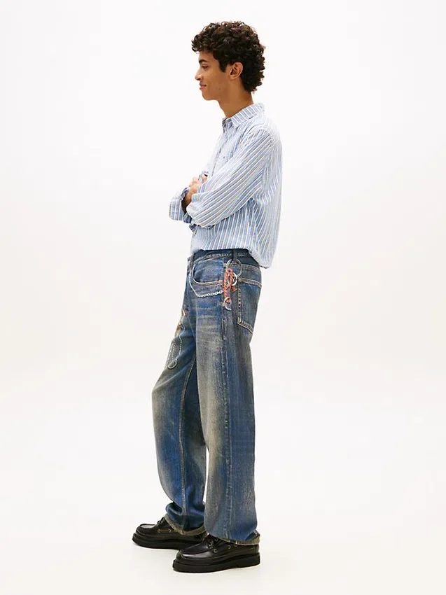 Tommy Jeans Chain-Print Relaxed Jean Tommy Jeans Chain-Print Relaxed Jean