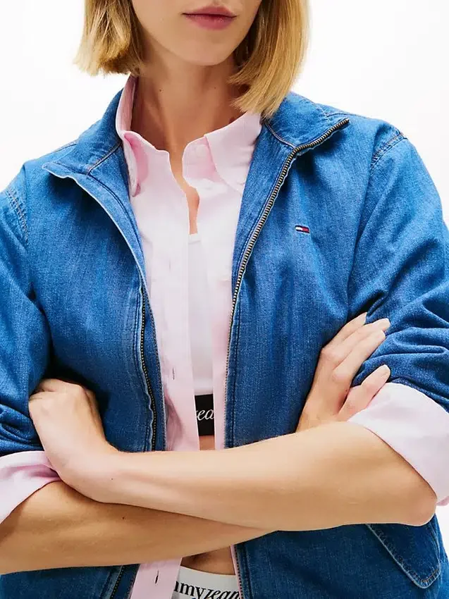 Tommy Jeans Chambray Zip Jacket Tommy Jeans Chambray Zip Jacket