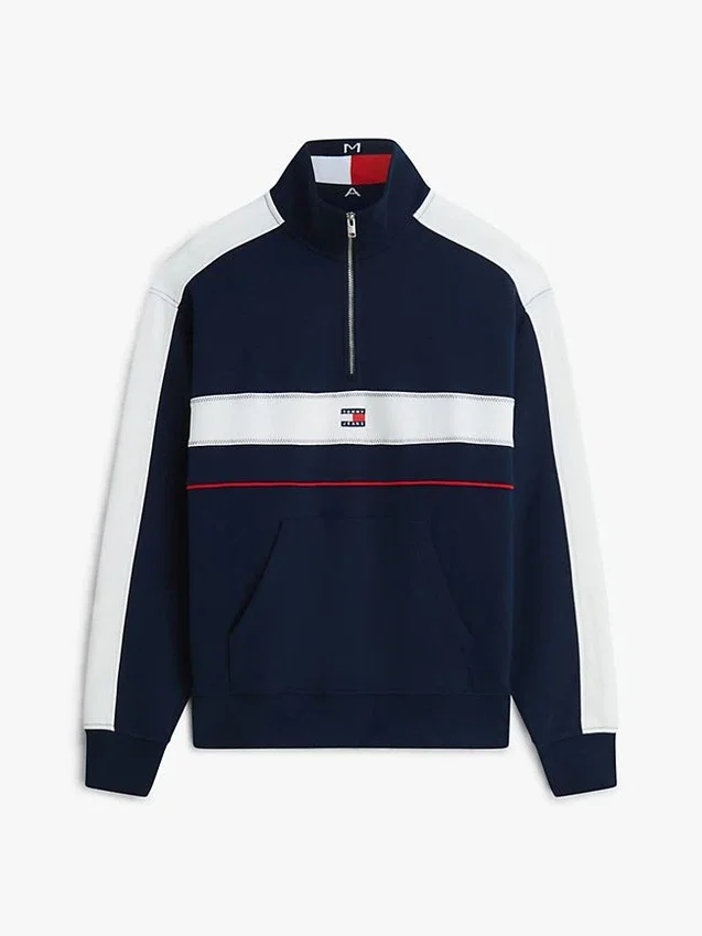 Tommy Jeans Colorblock Quarter-Zip Tommy Jeans Colorblock Quarter-Zip