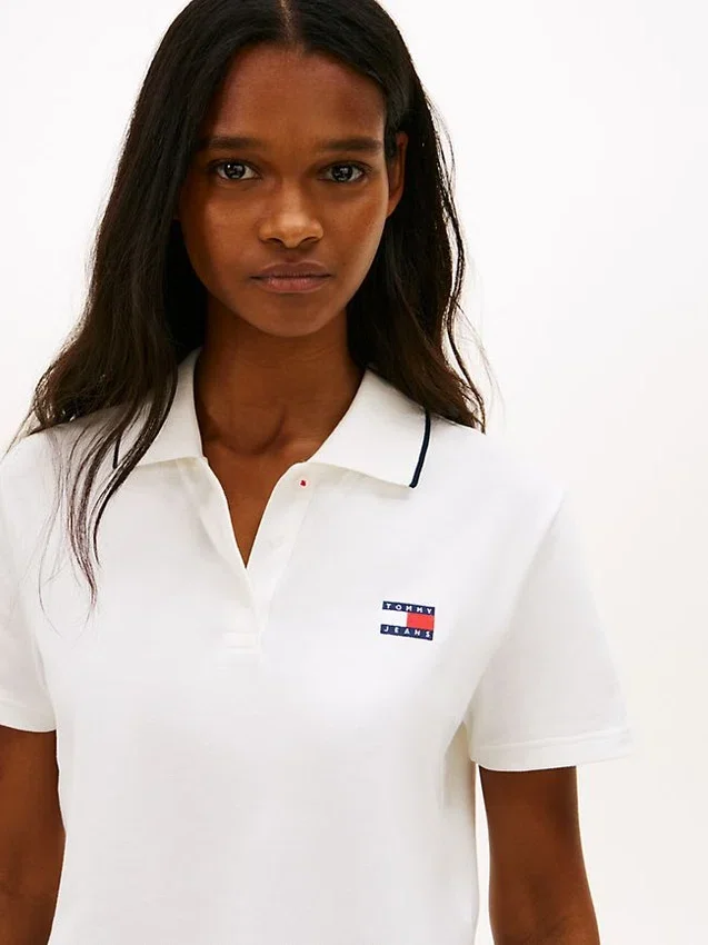 Tommy Jeans Cropped Boxy Fit Polo Tommy Jeans Cropped Boxy Fit Polo