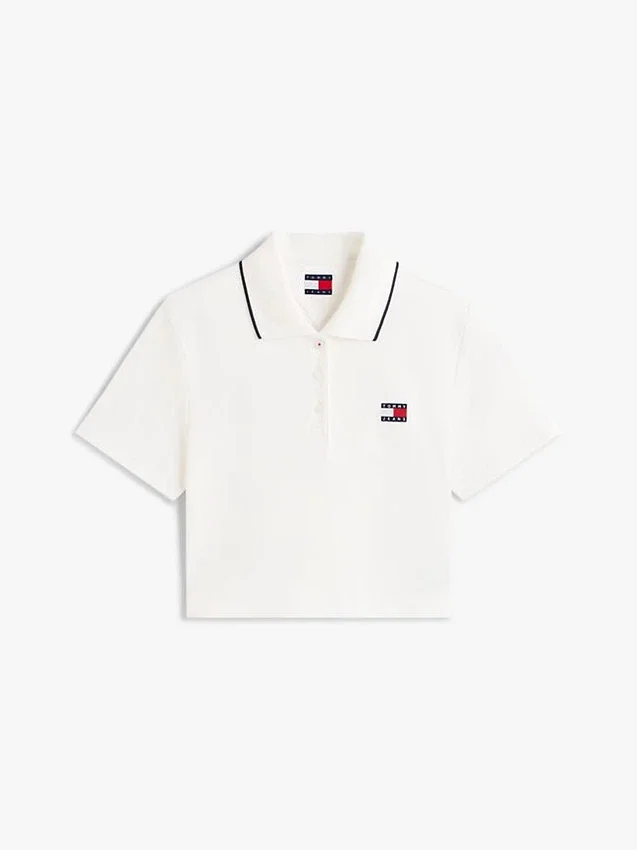 Tommy Jeans Cropped Boxy Fit Polo Tommy Jeans Cropped Boxy Fit Polo