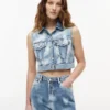 Tommy Jeans Cropped Denim Vest Tommy Jeans Cropped Denim Vest
