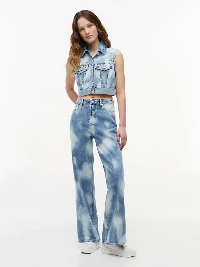 Tommy Jeans Cropped Denim Vest Tommy Jeans Cropped Denim Vest