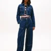 Tommy Jeans Cropped Denim Zip Jacket Tommy Jeans Cropped Denim Zip Jacket