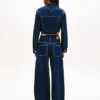 Tommy Jeans Cropped Denim Zip Jacket Tommy Jeans Cropped Denim Zip Jacket