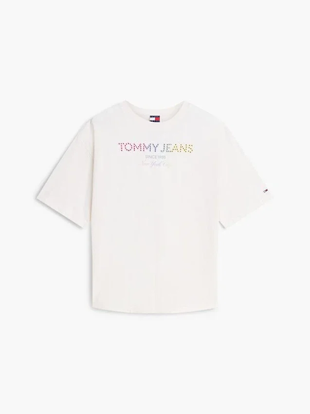 Tommy Jeans Crystal Logo T-Shirt Tommy Jeans Crystal Logo T-Shirt