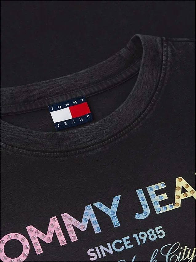 Tommy Jeans Crystal Logo T-Shirt Tommy Jeans Crystal Logo T-Shirt