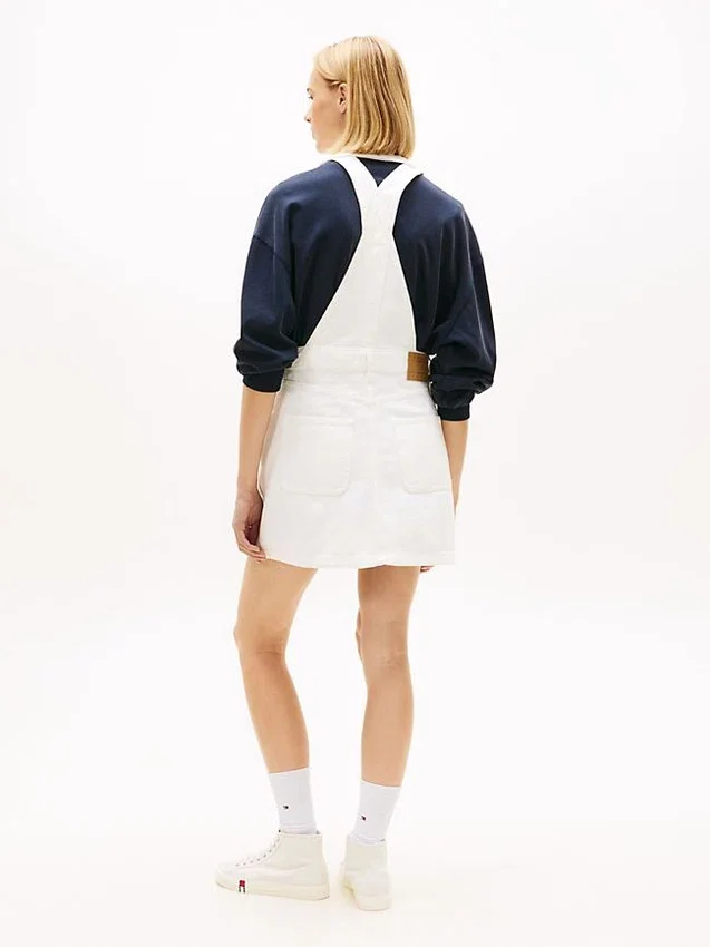 Tommy Jeans Denim Overall Mini Dress Tommy Jeans Denim Overall Mini Dress
