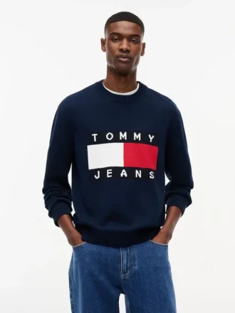 Tommy Jeans Flag Logo Crewneck Sweater