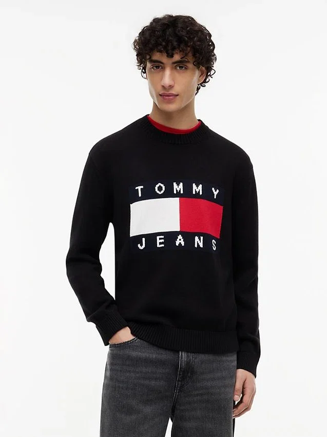 Tommy Jeans Flag Logo Crewneck Sweater Tommy Jeans Flag Logo Crewneck Sweater