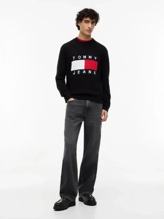 Tommy Jeans Flag Logo Crewneck Sweater