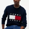 Tommy Jeans Flag Logo Crewneck Sweater Tommy Jeans Flag Logo Crewneck Sweater