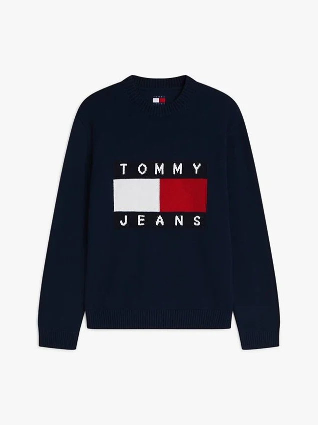 Tommy Jeans Flag Logo Crewneck Sweater Tommy Jeans Flag Logo Crewneck Sweater