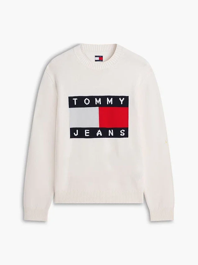 Tommy Jeans Flag Logo Crewneck Sweater Tommy Jeans Flag Logo Crewneck Sweater