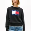 Tommy Jeans Flag Logo Tipped Sweater Tommy Jeans Flag Logo Tipped Sweater