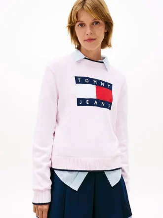 Tommy Jeans Flag Logo Tipped Sweater