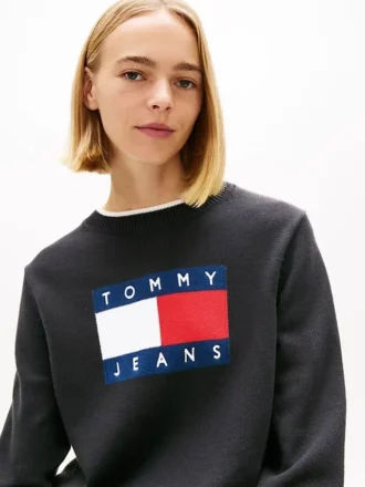 Tommy Jeans Flag Logo Tipped Sweater