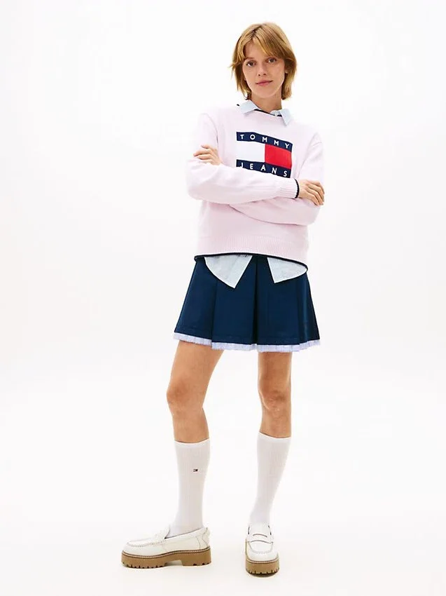 Tommy Jeans Flag Logo Tipped Sweater Tommy Jeans Flag Logo Tipped Sweater