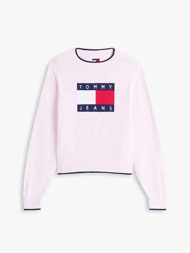 Tommy Jeans Flag Logo Tipped Sweater Tommy Jeans Flag Logo Tipped Sweater