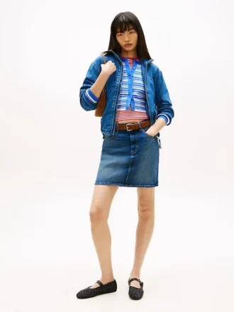 Tommy Jeans High-Rise Denim Mini Skirt