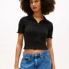 Tommy Jeans Lettuce-Trim Sweater Polo Tommy Jeans Lettuce-Trim Sweater Polo