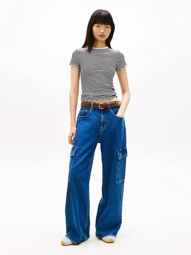 Tommy Jeans Lettuce-Trim T-Shirt Tommy Jeans Lettuce-Trim T-Shirt