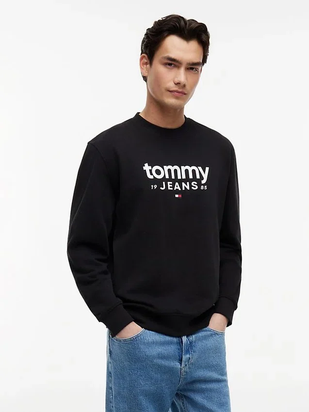 Tommy Jeans Logo Sueded Sweatshirt Tommy Jeans Logo Sueded Sweatshirt