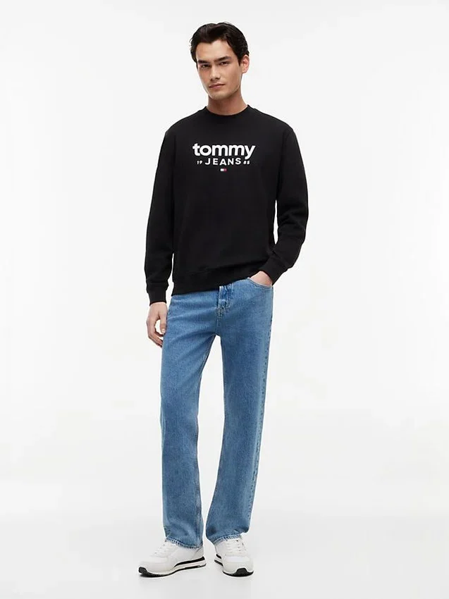 Tommy Jeans Logo Sueded Sweatshirt Tommy Jeans Logo Sueded Sweatshirt
