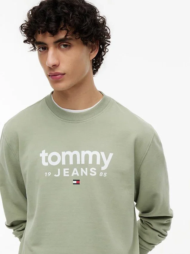 Tommy Jeans Logo Sueded Sweatshirt Tommy Jeans Logo Sueded Sweatshirt