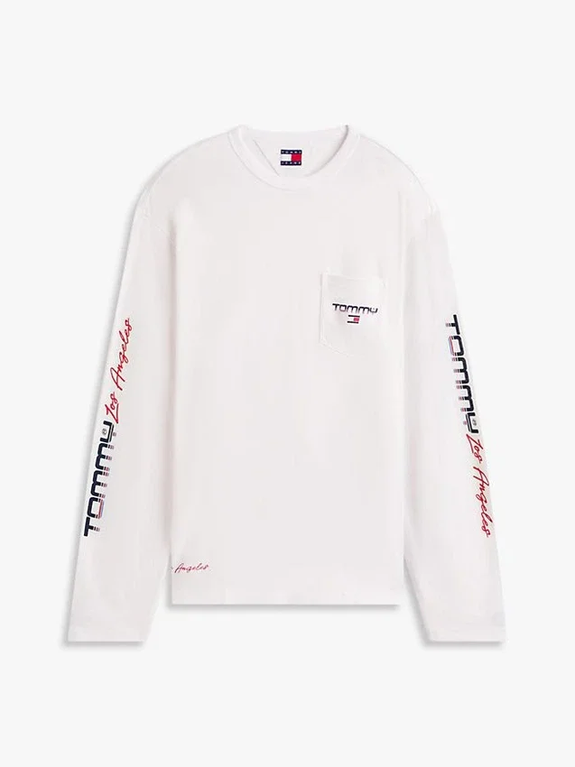 Tommy Jeans Long-Sleeve LA Logo T-Shirt Tommy Jeans Long-Sleeve LA Logo T-Shirt