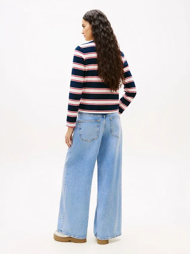 Tommy Jeans Mid-Rise Loose Wide Leg Jean Tommy Jeans Mid-Rise Loose Wide Leg Jean