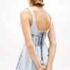 Tommy Jeans Pleated Denim Mini Dress Tommy Jeans Pleated Denim Mini Dress