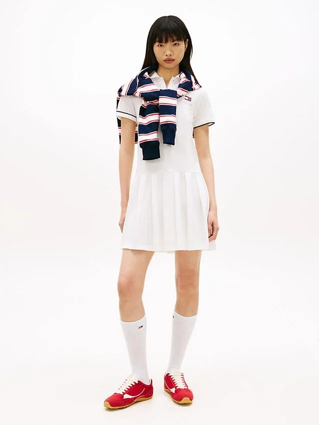 Tommy Jeans Pleated Polo Mini Dress Tommy Jeans Pleated Polo Mini Dress
