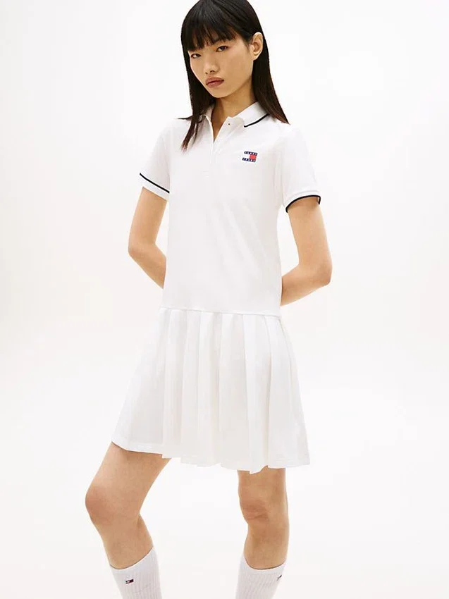 Tommy Jeans Pleated Polo Mini Dress Tommy Jeans Pleated Polo Mini Dress