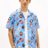 Tommy Jeans Printed Poplin Camp Shirt Tommy Jeans Printed Poplin Camp Shirt