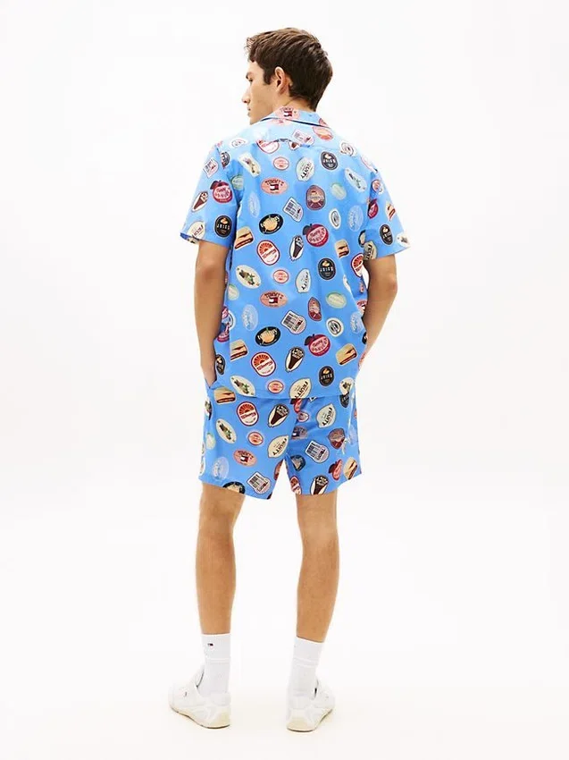 Tommy Jeans Printed Poplin Camp Shirt Tommy Jeans Printed Poplin Camp Shirt